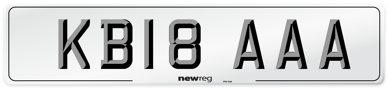 KB18 AAA Number Plate from New Reg